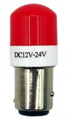 Светодиодная лампа 1157-3030-6SMD-R-180 прямые, 2-конт. (красный свет) (2)