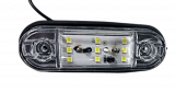 Светодиодные габаритные фонари 9LED 12-24v, белый (BD-9Z-W)