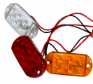 Светодиодные габаритные фонари 12-24v, красный (Y-2395-WZD-6SMD-R)