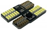 Светодиодная лампа T10-3014-24SMD-W площадка чёрная (белый свет)